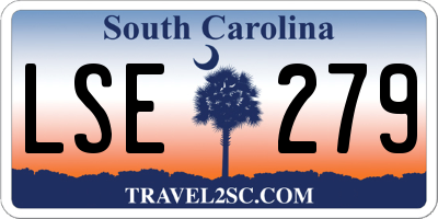 SC license plate LSE279