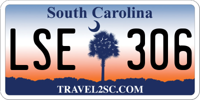 SC license plate LSE306