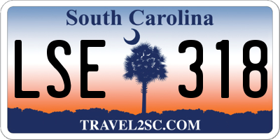 SC license plate LSE318