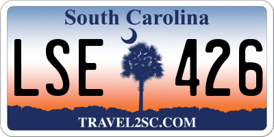 SC license plate LSE426