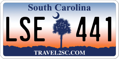 SC license plate LSE441