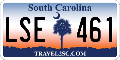 SC license plate LSE461