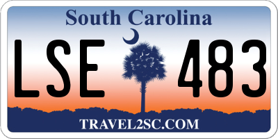 SC license plate LSE483