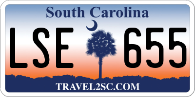 SC license plate LSE655