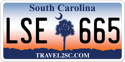 SC license plate LSE665