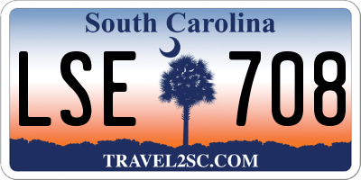 SC license plate LSE708