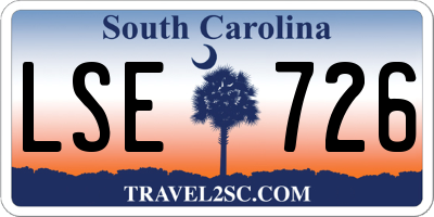 SC license plate LSE726