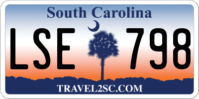 SC license plate LSE798
