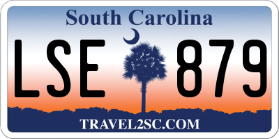 SC license plate LSE879