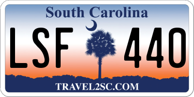 SC license plate LSF440