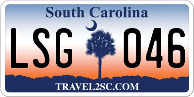 SC license plate LSG046
