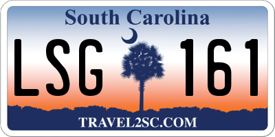 SC license plate LSG161