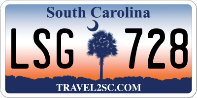 SC license plate LSG728