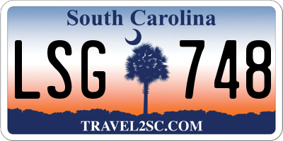 SC license plate LSG748