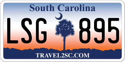SC license plate LSG895
