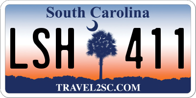 SC license plate LSH411