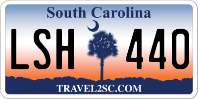 SC license plate LSH440