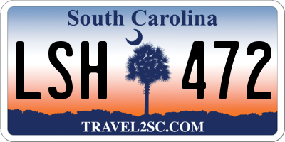 SC license plate LSH472