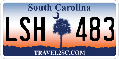 SC license plate LSH483