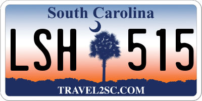 SC license plate LSH515