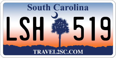 SC license plate LSH519
