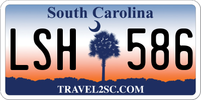 SC license plate LSH586