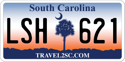 SC license plate LSH621