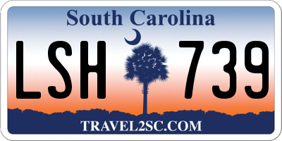 SC license plate LSH739