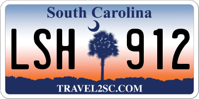 SC license plate LSH912