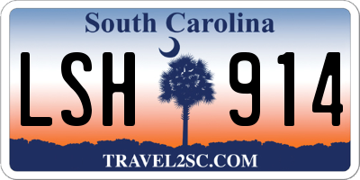 SC license plate LSH914