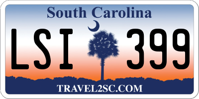 SC license plate LSI399