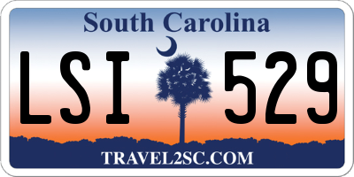 SC license plate LSI529