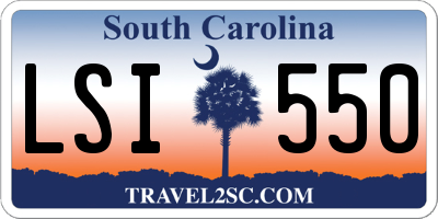 SC license plate LSI550