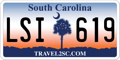 SC license plate LSI619