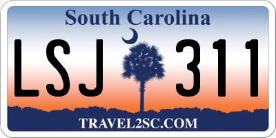 SC license plate LSJ311