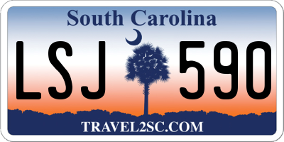 SC license plate LSJ590