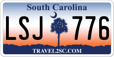 SC license plate LSJ776