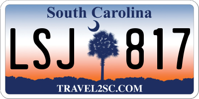 SC license plate LSJ817