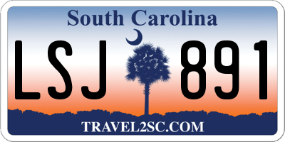 SC license plate LSJ891