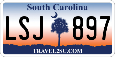 SC license plate LSJ897