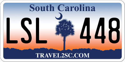 SC license plate LSL448