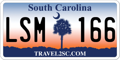 SC license plate LSM166