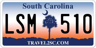SC license plate LSM510
