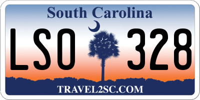 SC license plate LSO328