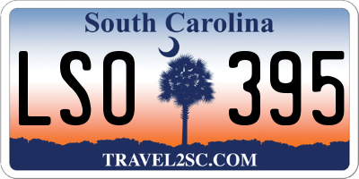SC license plate LSO395