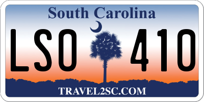 SC license plate LSO410