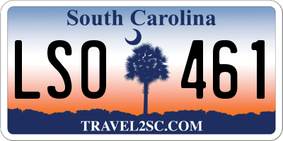 SC license plate LSO461