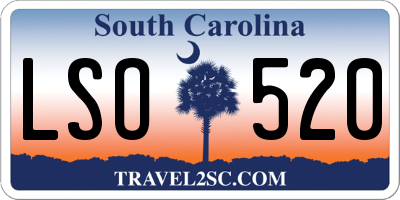 SC license plate LSO520