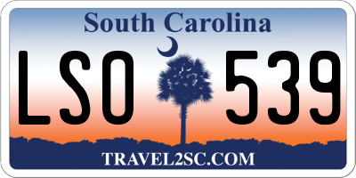SC license plate LSO539