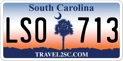 SC license plate LSO713